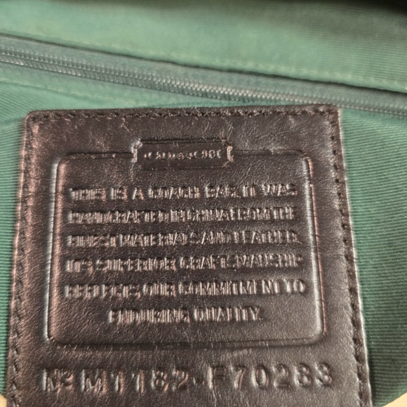 Coach Signature Black Messenger Bag - EUC - Picture 5 of 11